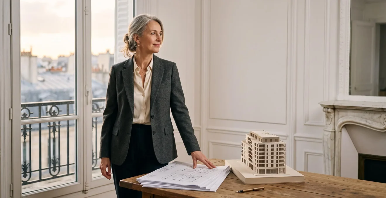 Investisseur immobilier analysant une stratégie de défiscalisation locative dans un intérieur lumineux et épuré